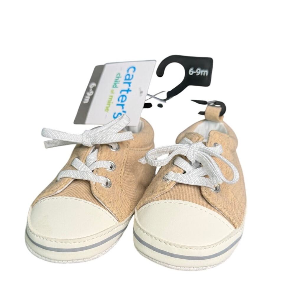 NWT! Carter's Child of Mine Baby Boy Low Top Sneakers Size 6-9 Months